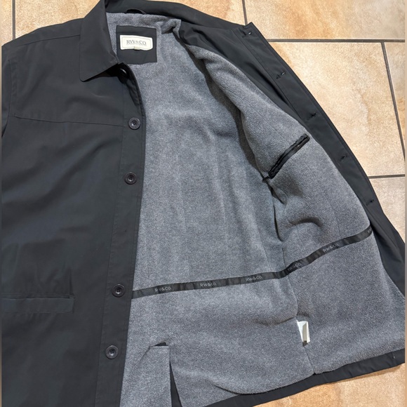 RW&CO. - Men's Black Vinyl Jacket - Picture 2 of 8